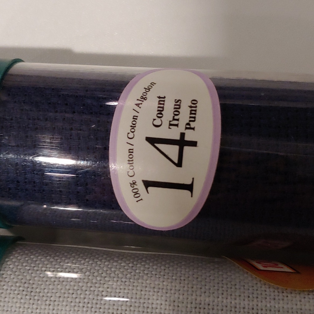 X-stitch Fabric Roll Set - Tan, White, Dark blue. Soft Grey - Picture 6 of 7